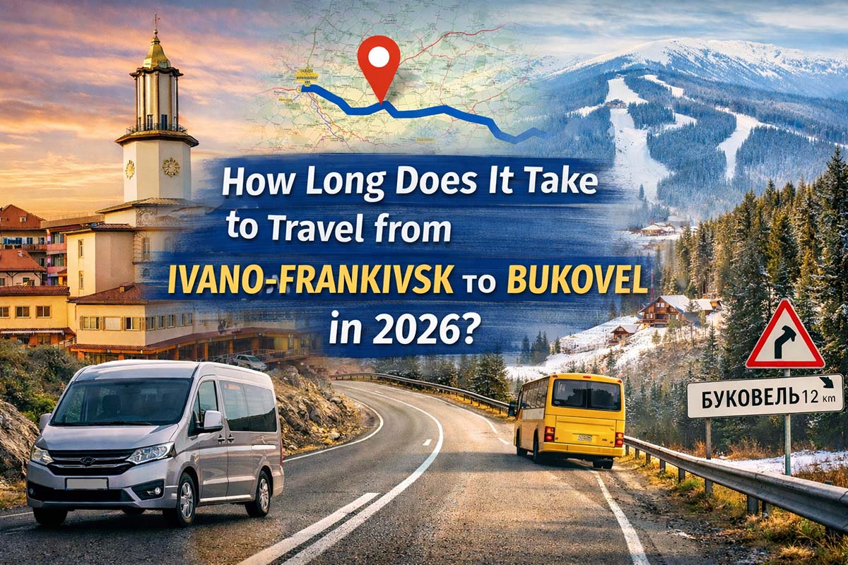 how long does it take from Ivano-Frankivsk to Bukovel