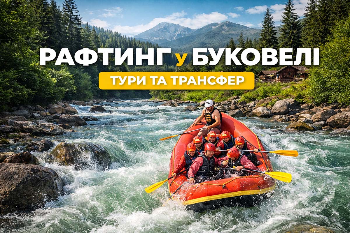 Рафтинг у Буковелі: тури та трансфер — сплав на гірській річці в Карпатах